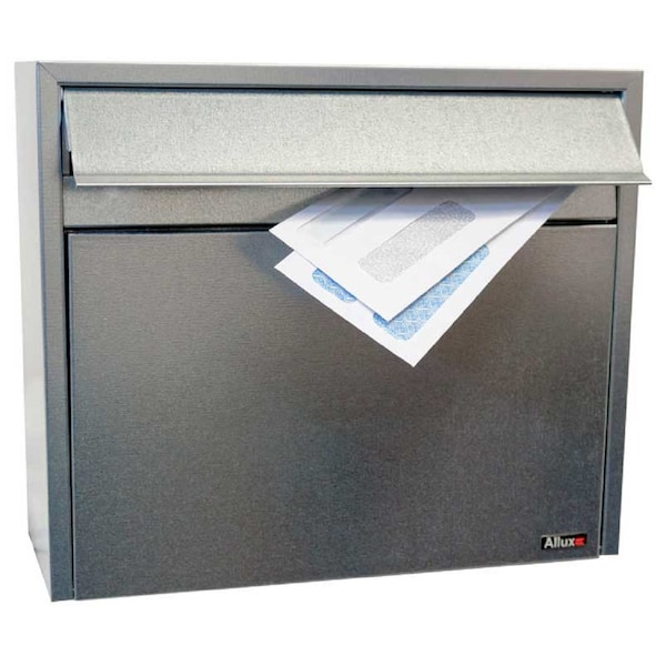 Allux Series LT150 Wall Mount Mailbox in Galvanized